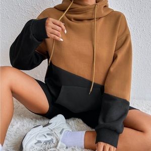 Hoodie brown and black